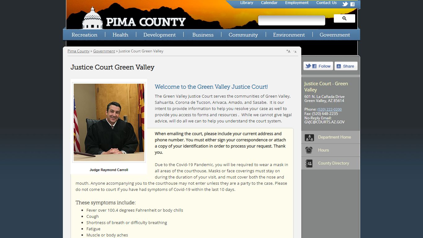 Justice Court Green Valley - Pima County