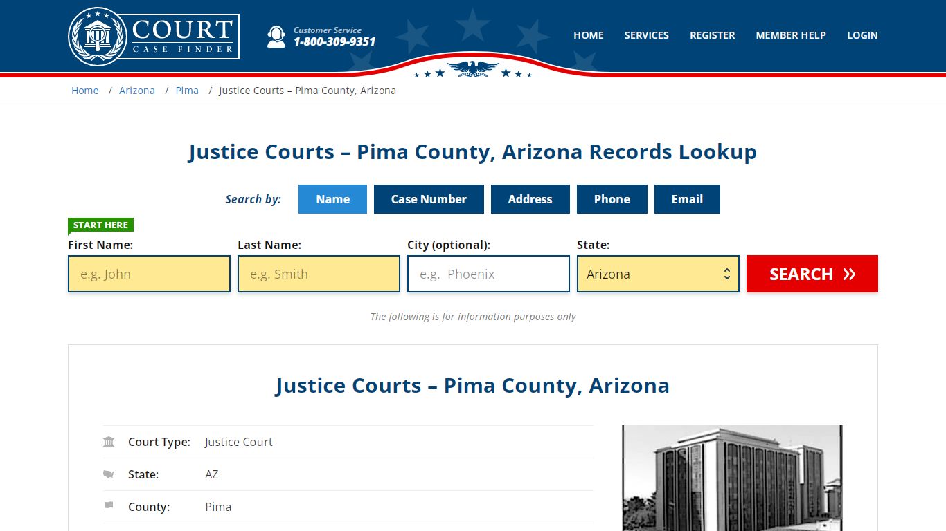 Justice Courts – Pima County, Arizona Records Lookup